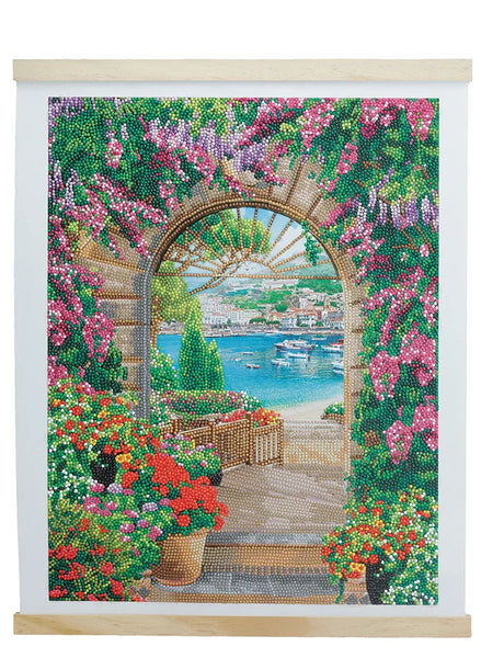 Crystal Art Scroll Kit - Window to Paradise