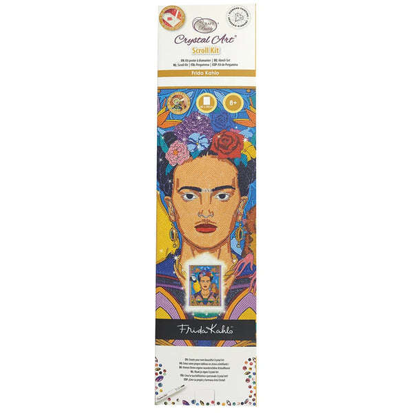 Crystal Art Scroll Kit - Frida Kahlo