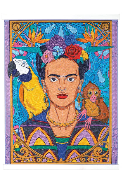 Crystal Art Scroll Kit - Frida Kahlo