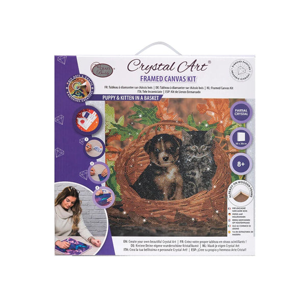 Crystal Art Mounted Kit, Medium - Best Friends