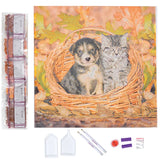 Crystal Art Mounted Kit, Medium - Best Friends