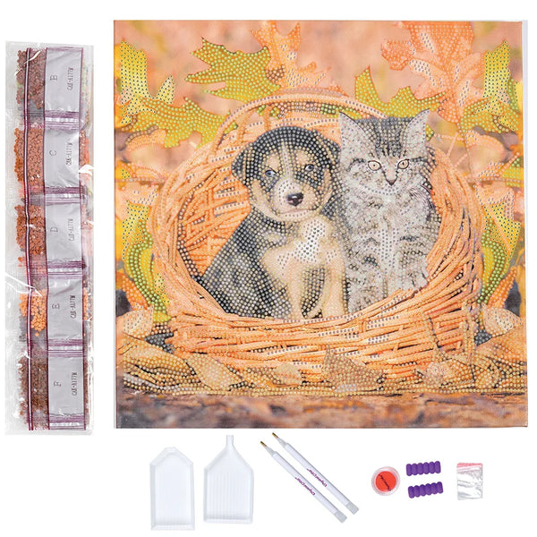 Crystal Art Mounted Kit, Medium - Best Friends