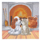 Crystal Art Mounted Kit, Medium - Pals by Fireplace