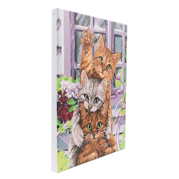 Craft Buddy Paint By Number, Large - Hi Kittens