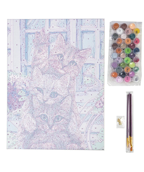 Craft Buddy Paint By Number, Large - Hi Kittens