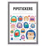 Pipsticks PipStickers Set - Curl Up With A Book Hedgehogs