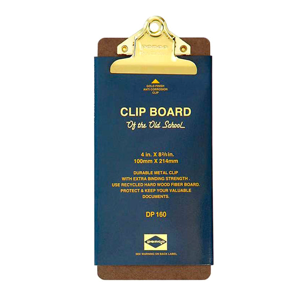 Penco Cheque-Sized Clipboard - Gold Clip