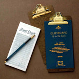 Penco Cheque-Sized Clipboard - Gold Clip