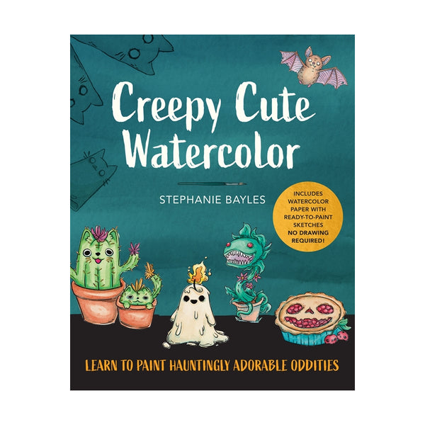 Walter Foster Creepy Cute Watercolour