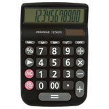 Merangue 12-Digit Desktop Calculator, Black
