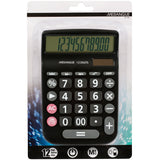 Merangue 12-Digit Desktop Calculator, Black