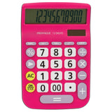 Merangue 12-Digit Desktop Calculator, Pink