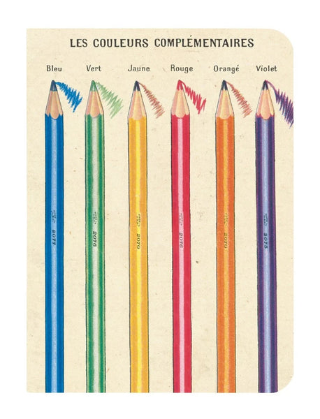 Cavallini Mini (A6) Notebook Set 3pk - Colour Wheel, Mixed Paper 4x5.5" 96pg