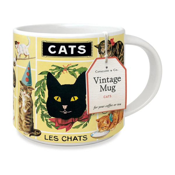 Cavallini Vintage Mug - Cats