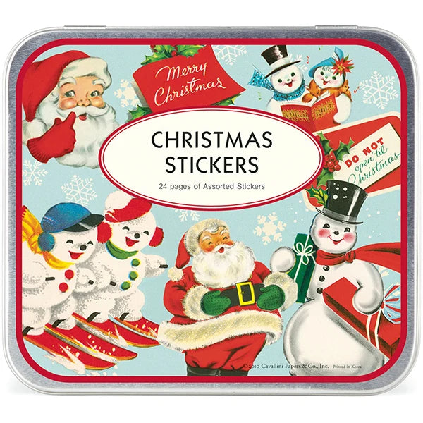 Cavallini Decorative Sticker Set - Vintage Christmas