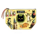 Cavallini Vintage Pouch - Vintage Cats