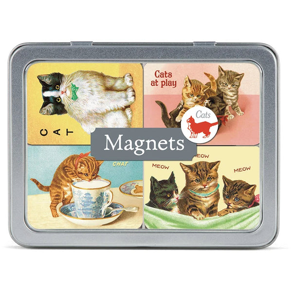 Cavallini Magnet Set of 24 - Vintage Cats
