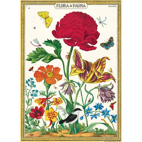 Cavallini Vintage Art Poster - Flora & Fauna