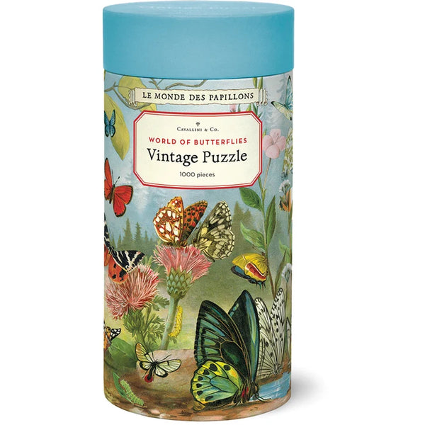 Cavallini 1000pc Vintage Puzzle - World of Butterflies