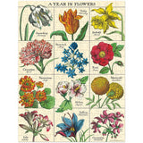 Cavallini 240pc Vintage Puzzle - A Year in Flowers