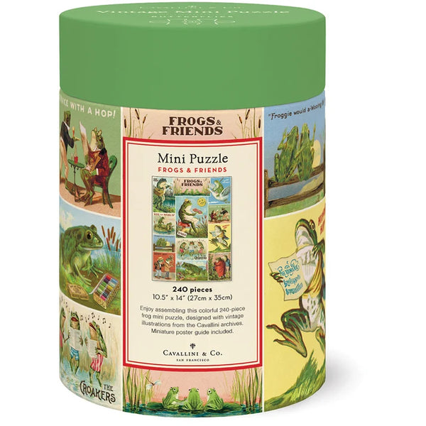 Cavallini 240pc Vintage Puzzle - Frogs & Friends
