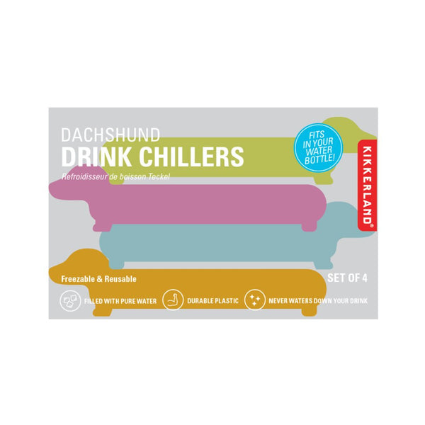 Kikkerland Daschund Drink Chillers 4pk