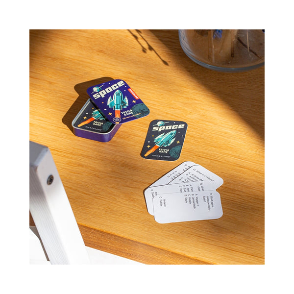 Kikkerland Space Trivia Tin