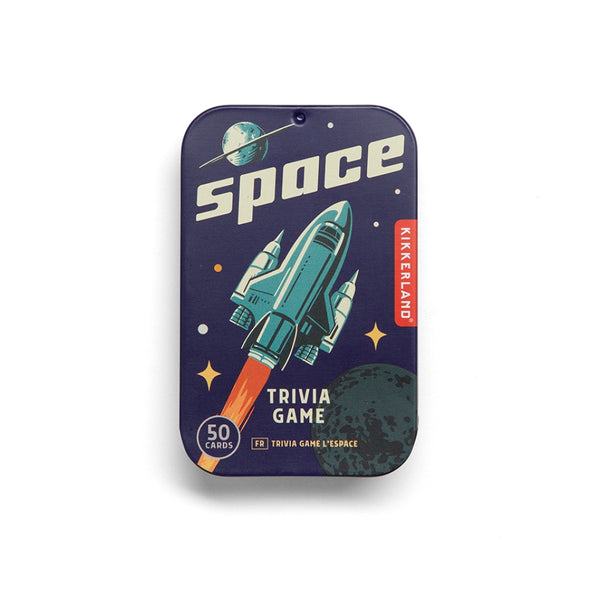 Kikkerland Space Trivia Tin