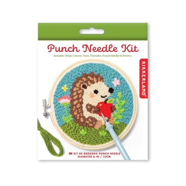 Kikkerland Punch Needle Kit - Hedgehog