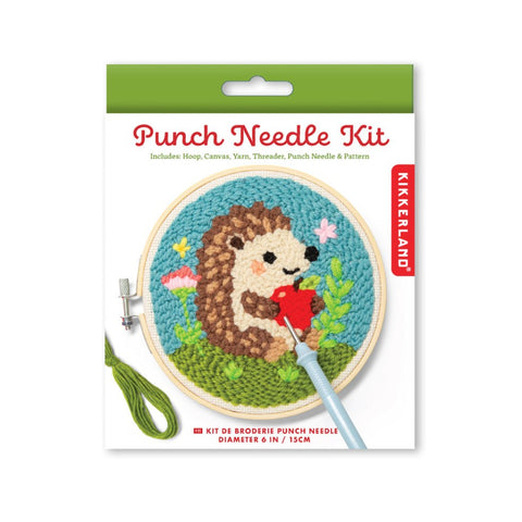 Kikkerland Punch Needle Kit - Hedgehog