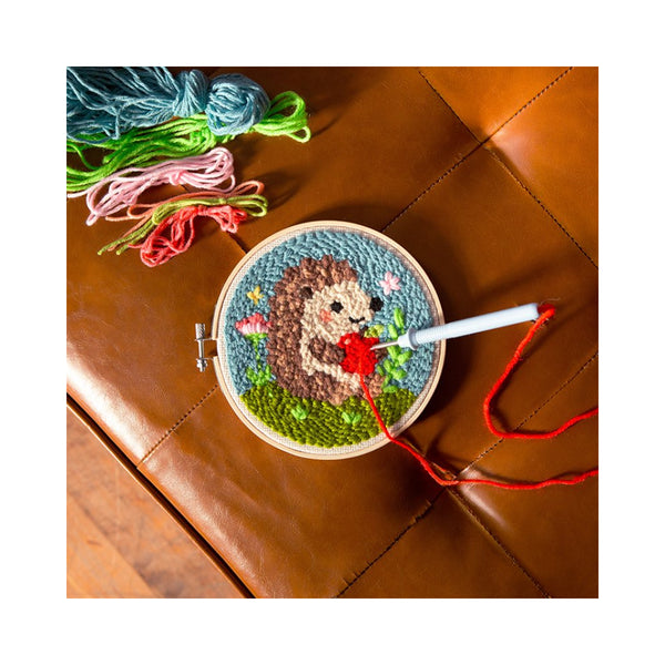 Kikkerland Punch Needle Kit - Hedgehog
