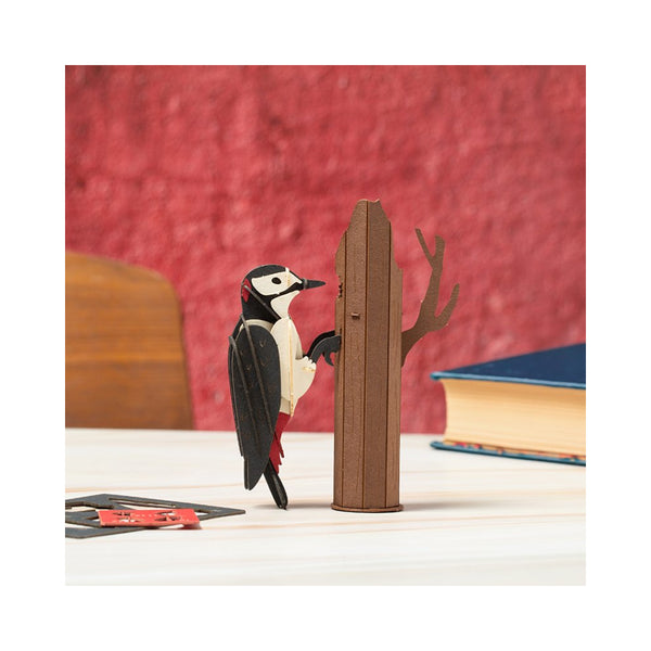 Kikkerland 3D Wooden Puzzle - Woodpecker