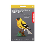 Kikkerland 3D Wooden Puzzle - American Goldfinch