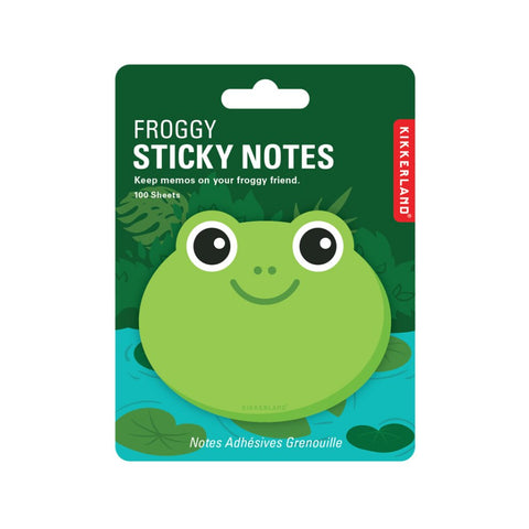 Kikkerland Sticky Note Pad - Froggy