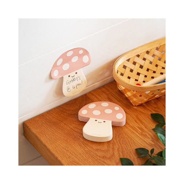Kikkerland Sticky Note Pad - Mushroom