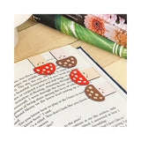 Kikkerland Magnetic Bookmarks 4pk - Mushroom