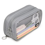 Zipit Half & Half Pencil Case - Grey