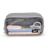 Zipit Half & Half Pencil Case - Grey