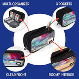 Zipit Half & Half Pencil Case - Rainbow