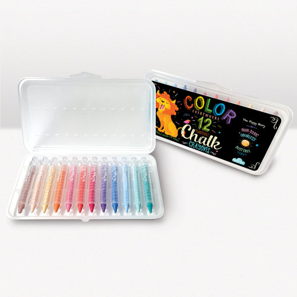 The Piggy Story Colour Everywhere Twistable Chalk Crayons - Animals Around the World