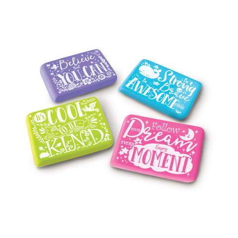 The Piggy Story Eraser Set - Believe, Dream, Inspire