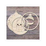 The Craft Witch Winter Wonderland Ornament Kit - Gray Cat
