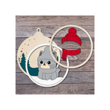 The Craft Witch Winter Wonderland Ornament Kit - Gray Cat