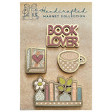 The Craft Witch DIY Handcrafted Magnet Set - Book Lovers