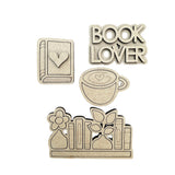 The Craft Witch DIY Handcrafted Magnet Set - Book Lovers