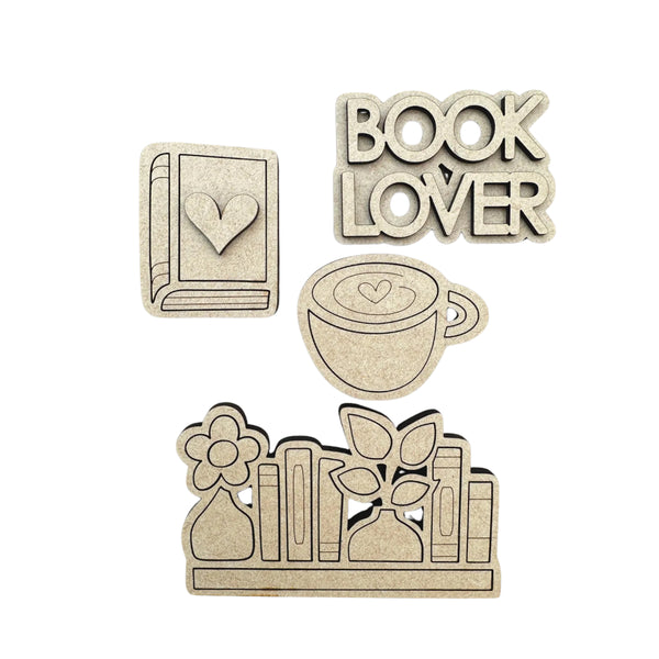 The Craft Witch DIY Handcrafted Magnet Set - Book Lovers