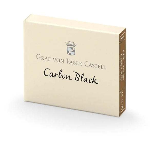 Graf Von Faber Castell Ink Cartridges 6pk - Carbon Black