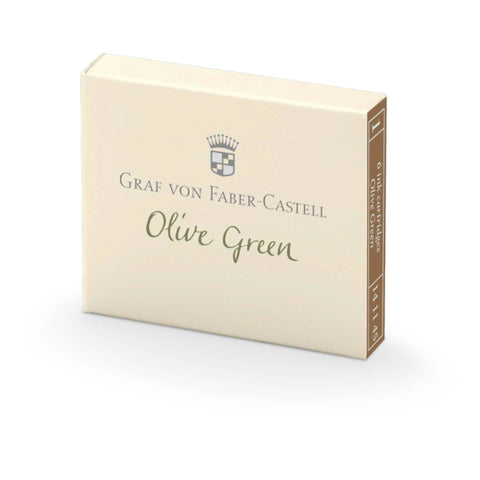 Graf Von Faber Castell Ink Cartridges 6pk - Olive Green