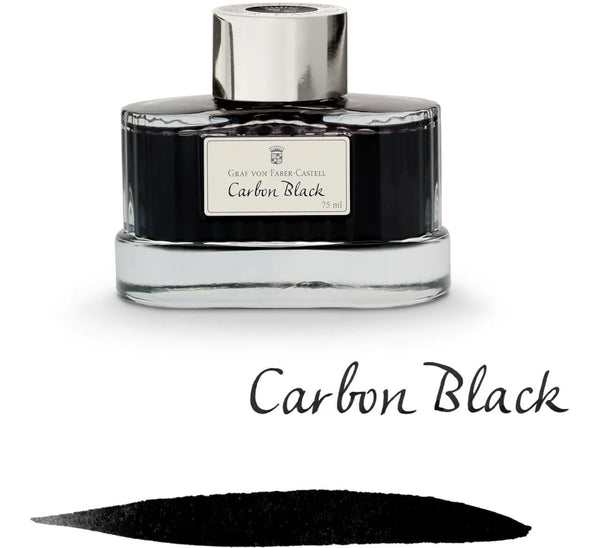Graf Von Faber Castell 75ml Bottled Ink - Carbon Black
