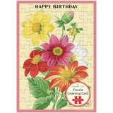 Cavallini 60pc Puzzle Greeting Card - Happy Birthday Language of Flowers